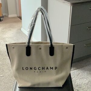 Longchamp Beige Tote Bag